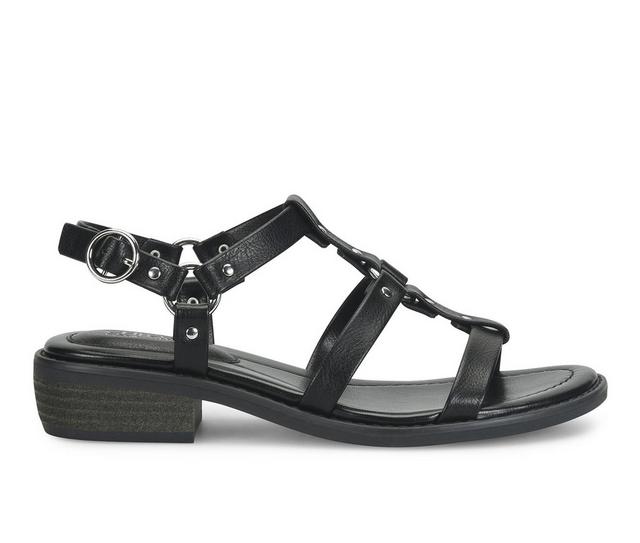 Women's EuroSoft Nat Sandals in Black color