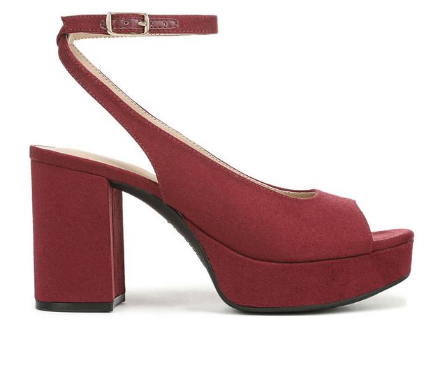 Women's LifeStride Aliyah Dress Sandals in Merlot Red color