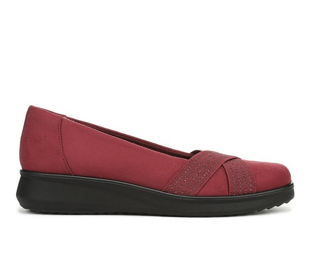 Women's LifeStride Fairleigh Flats in Merlot Red color