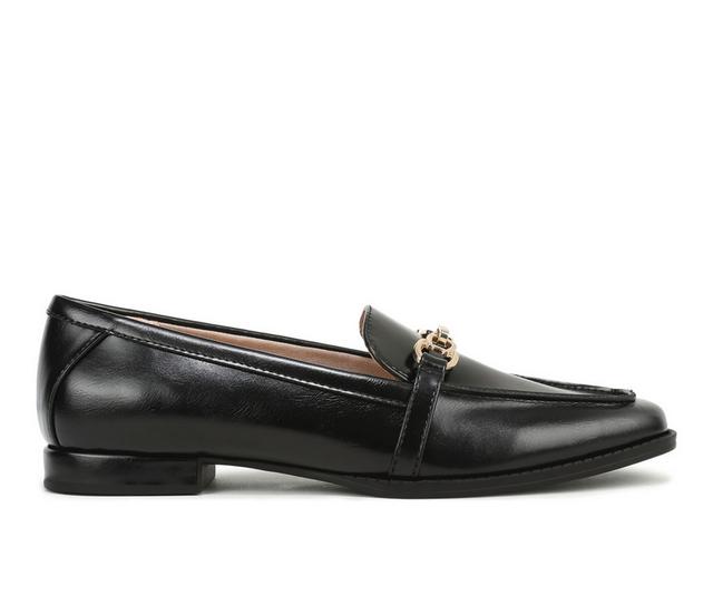 Women's LifeStride Francine Loafers in Black Leather color