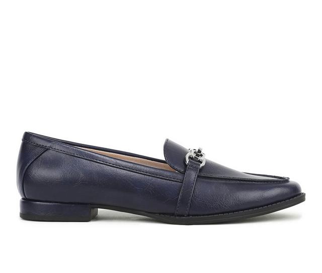 Women's LifeStride Francine Loafers in Navy color