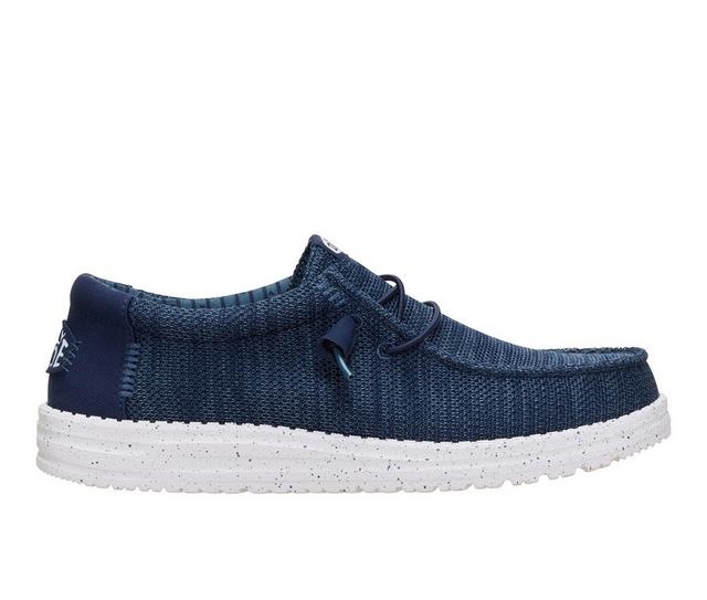 Men's HEYDUDE Men's Wally SE Stretch Sox in Blue color