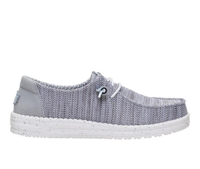 Women's HEYDUDE Wendy SE Stretch Sox in Grey color