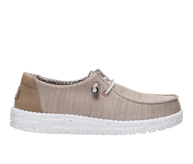 Women's HEYDUDE Wendy SE Stretch Sox in Brown color