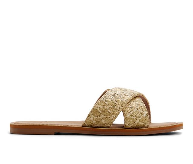 Women's Roxy Andreya Raffia Sandals in Open Natural color