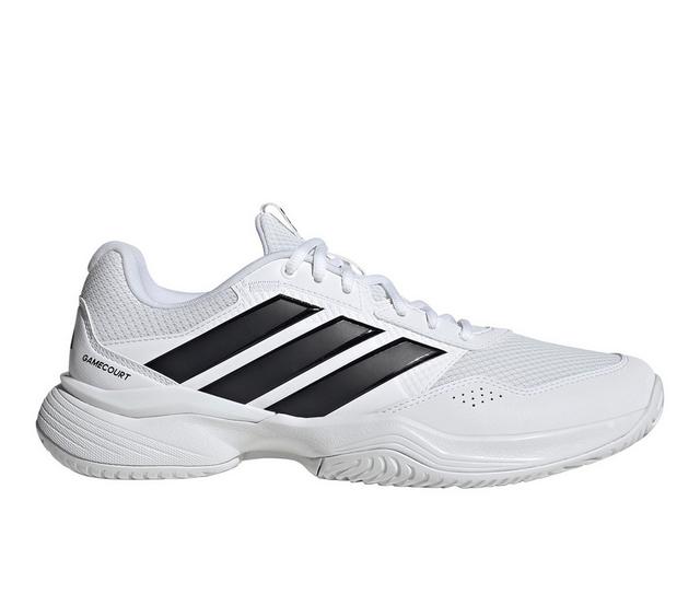 Men's Adidas Game Court 3 Mens Sneakers in White color