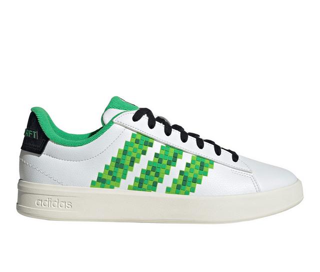 Men's Adidas Grand Court Minecraft Sneakers in White color