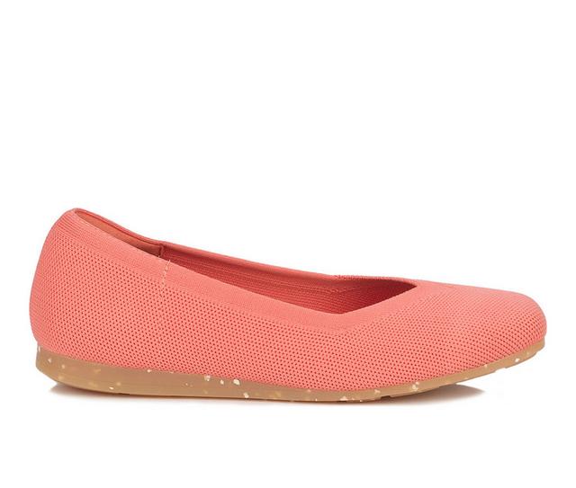 Women's Ros Hommerson Niki Flats in Coral color