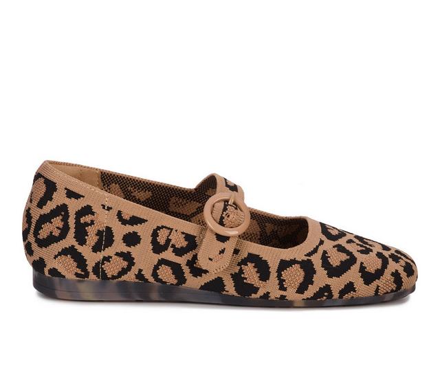 Women's Ros Hommerson Naomi Mary Janes in Leopard color