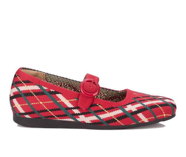 Women's Ros Hommerson Naomi Mary Janes in Tartan Plaid color