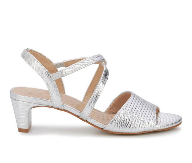 Women's Ros Hommerson Liza Dress Sandals in Silver color