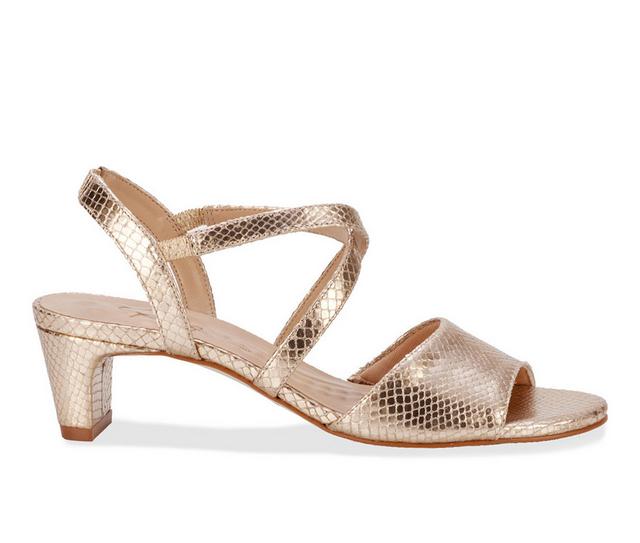Women's Ros Hommerson Liza Dress Sandals in Gold color