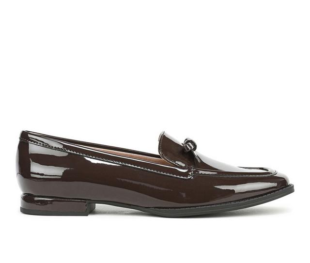 Women's LifeStride Fable Loafers in Dark Chocolate color
