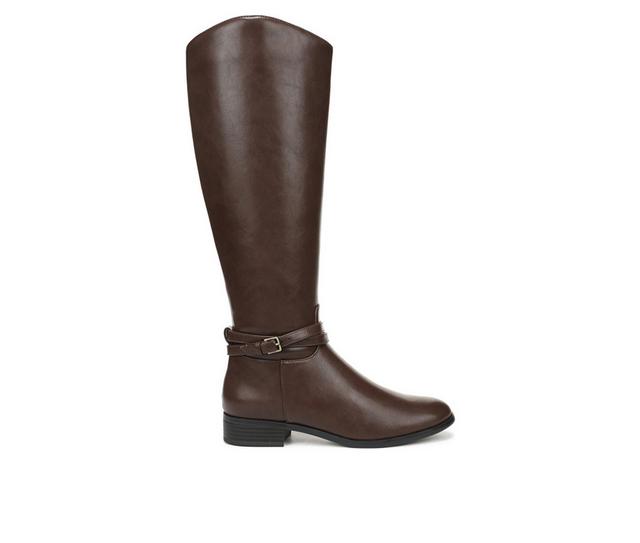 Women's LifeStride Scout Knee High Boots in Dark Brown color