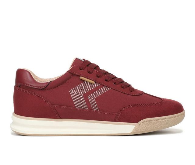 Women's Dr. Scholls Throwback Retro Sneakers in Burgundy color