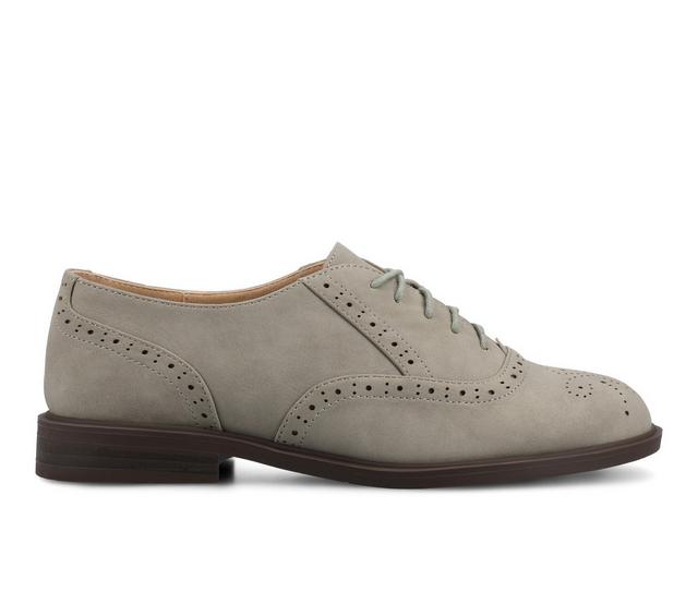 Women's Journee Collection Bria Oxfords in Grey color