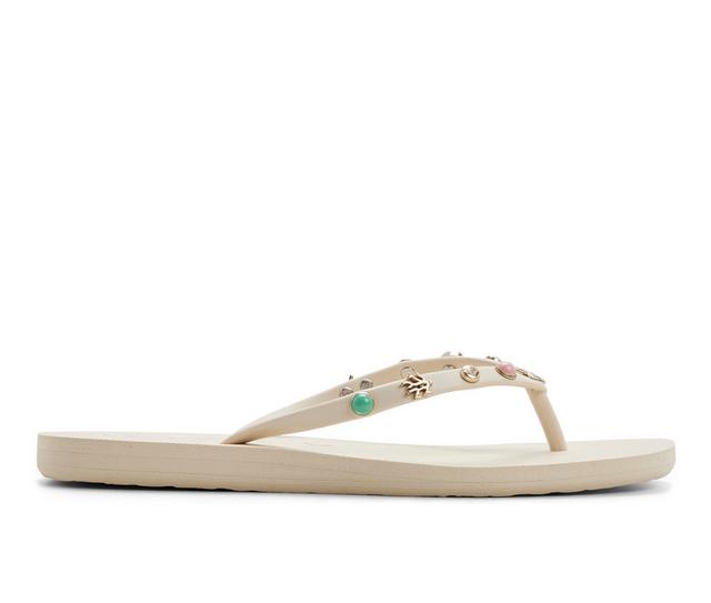 Women's Roxy Hema Flip-Flops in Natural color