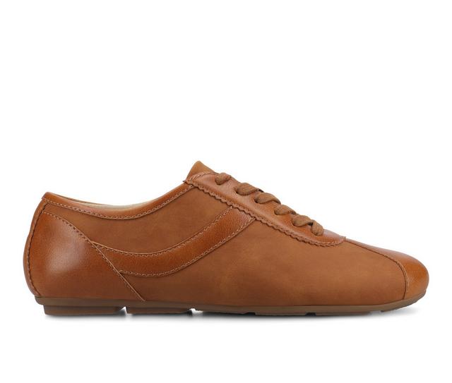 Women's Journee Collection Orabella Sneakers in Cognac color