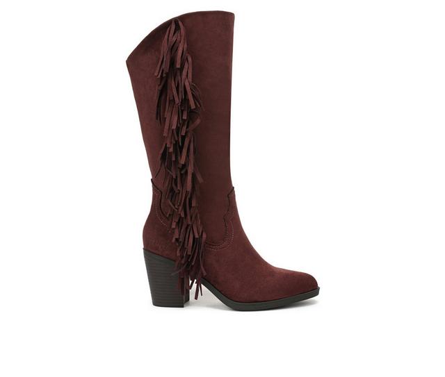 Women's Blowfish Malibu Criss 2 Knee High Boots in Wine color