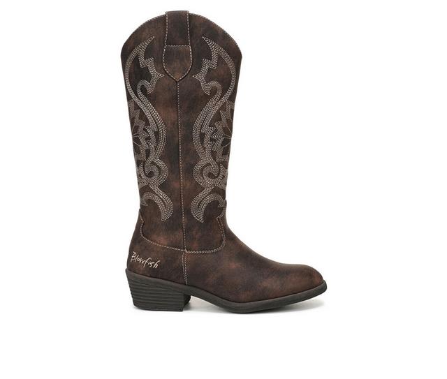 Women's Blowfish Malibu Stutter Western Boots in Whiskey color