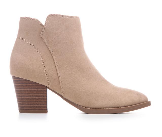 Women's Me Too Sahana 10 Booties in Taupe Suede color