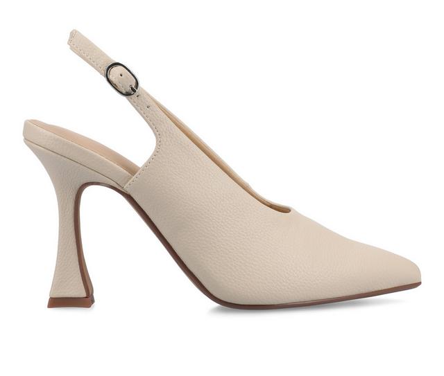Women's Journee Collection Verena Pumps in Bone color