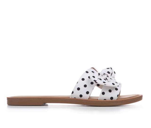 Women's Soda Road-S Sandals in Wht/Blk Dots color