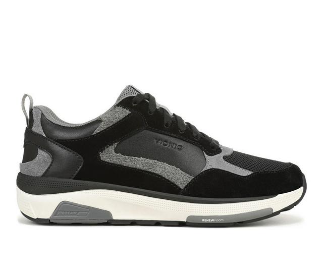 Women's Vionic Walk Strider Weekender Walking Shoes in Black/Grey color