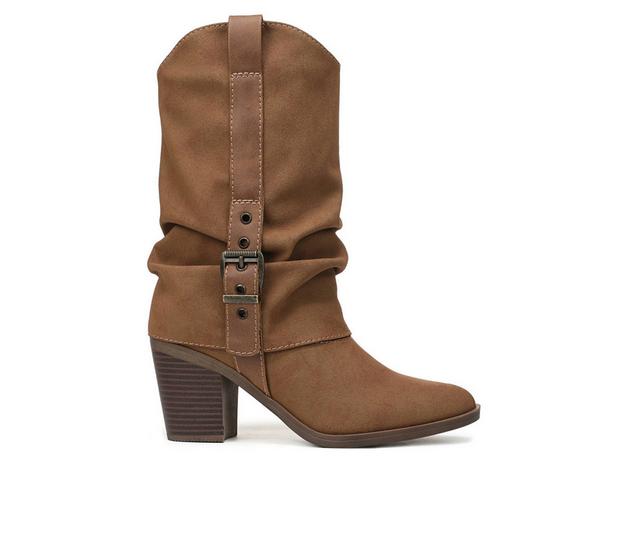 Women's Blowfish Malibu Carter Western Western Boots in Tan color