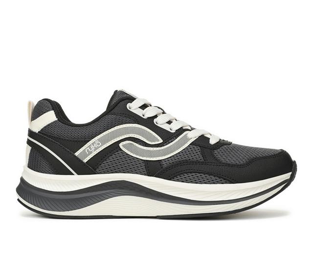Women's Ryka Gratify Sneakers in Black/Cream color