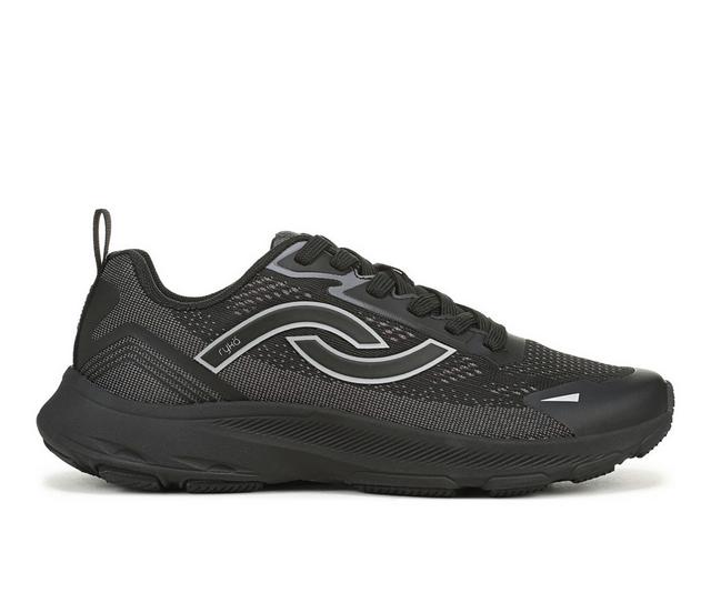 Women's Ryka Devine Walking Shoes in Black color