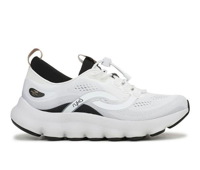 Women's Ryka Podflow Ez 2 Walking Shoes in Brilliant White color