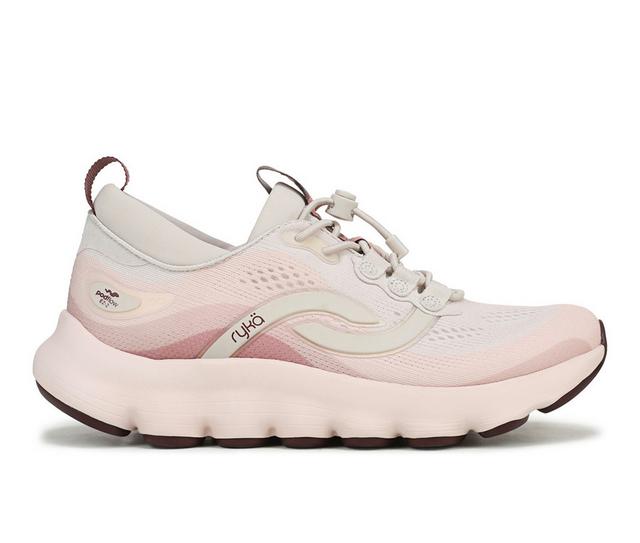 Women's Ryka Podflow Ez 2 Walking Shoes in Pink/Snow color