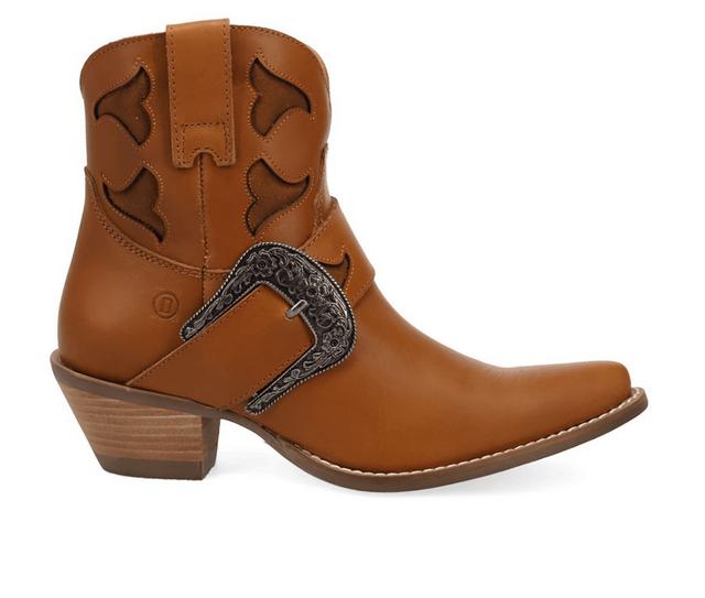 Women's Dingo Boot Saddle Up Western Boots in Tan color