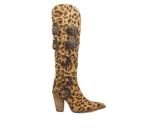 Women's Dingo Boot Spurwest Western Boots in Leopard color