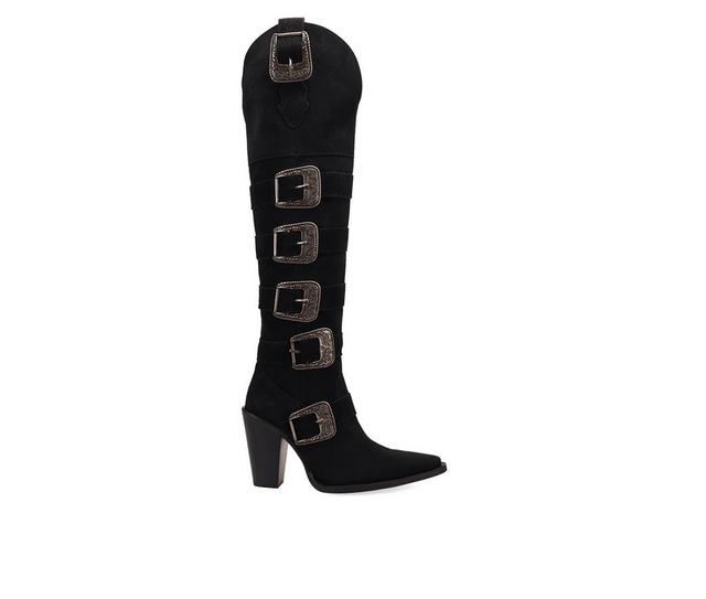 Women's Dingo Boot Bucked Off Western Boots in Black color