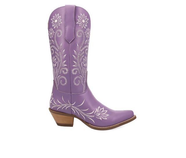 Women's Dingo Boot Buttercup Boot Western Boots in Lavender color