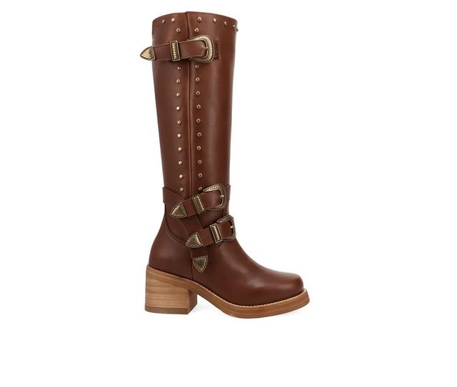 Women's Dingo Boot Fillmore Knee High Boots in Brown color