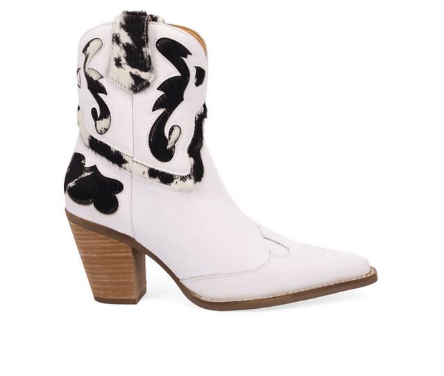 Women's Dingo Boot Run Wild Western Boots in White Cow color