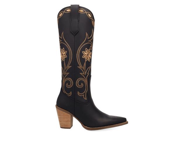Women's Dingo Boot Miss Daisy Western Boots in Black color