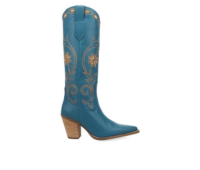 Women's Dingo Boot Miss Daisy Western Boots in Blue color