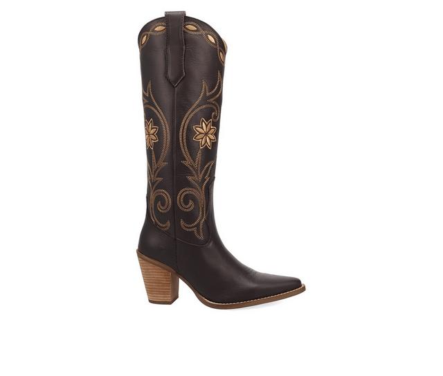 Women's Dingo Boot Miss Daisy Western Boots in Brown color