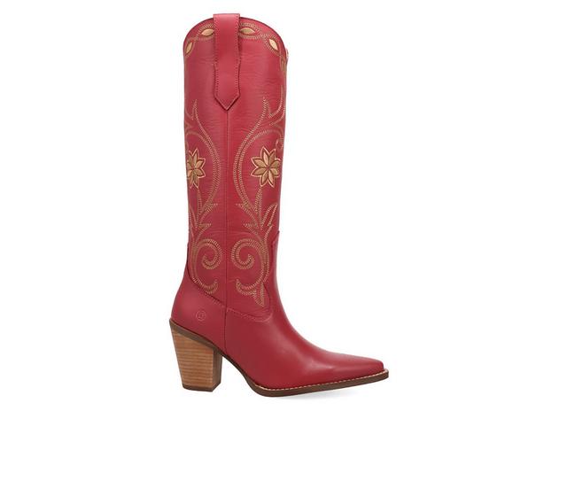 Women's Dingo Boot Miss Daisy Western Boots in Pink color