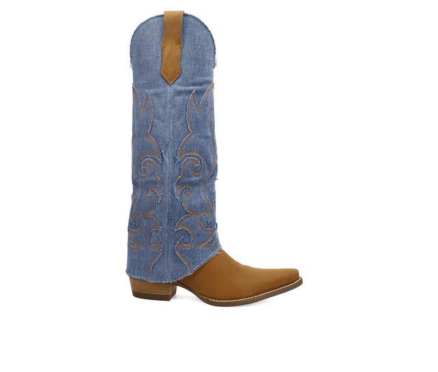 Women's Dingo Boot Blue Jean Baby Western Boots in Brown color