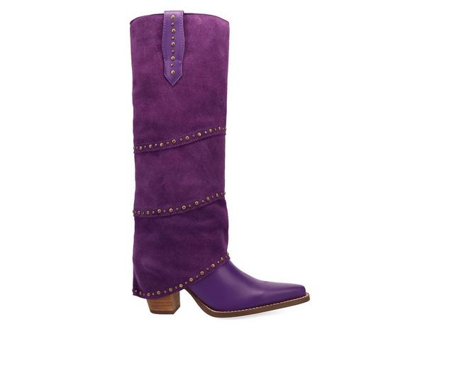 Women's Dingo Boot Texani Western Boots in Purple color