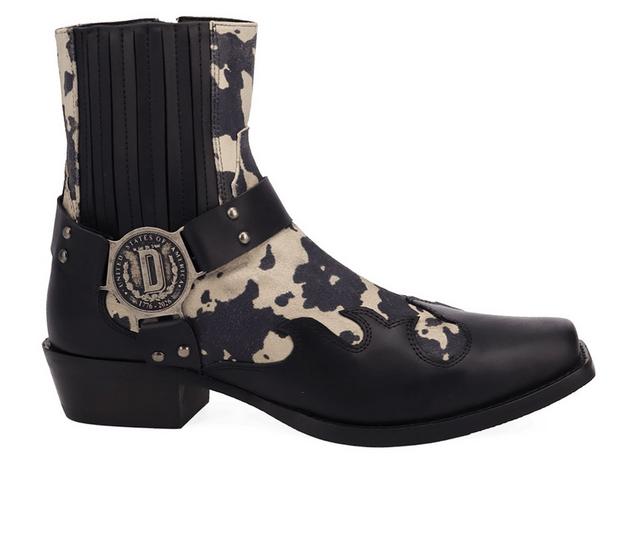 Men's Dingo Boot Bandit Cowboy Boots in Cow Print color