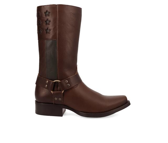 Men's Dingo Boot Patriot Strap Cowboy Boots in Brown color