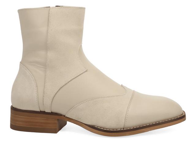 Men's Dingo Boot Barnsley Cowboy Boots in Off White color