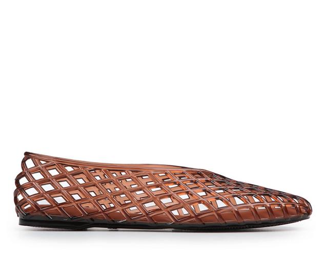 Women's MIA Bali Flats in Brown color