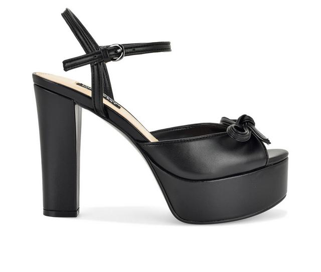 Women's Nine West Nessle Dress Sandals in Black color